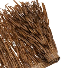 40" x 24" Artificial Palm Straw Rolls for Garden, Twisted Vine Dry Gray