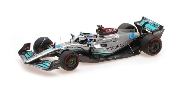 Minichamps 1:43 Mercedes Amg W13 George Russell Pole Position Hungarian Gp 2022-image