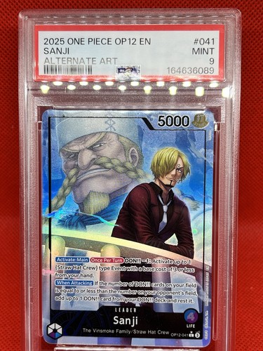 Sanji (Alternate Art) graded PSA 9 for sale on eBay