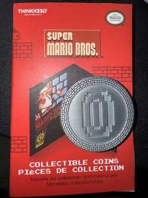 Super Mario Bros Thinkgeek Nintendo 2018 Zero Coin Collectible Metal Coin