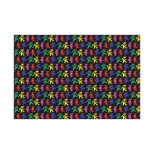 Psychedelic Grateful Dead Dancing Bears Gift Wrap for Deadheads