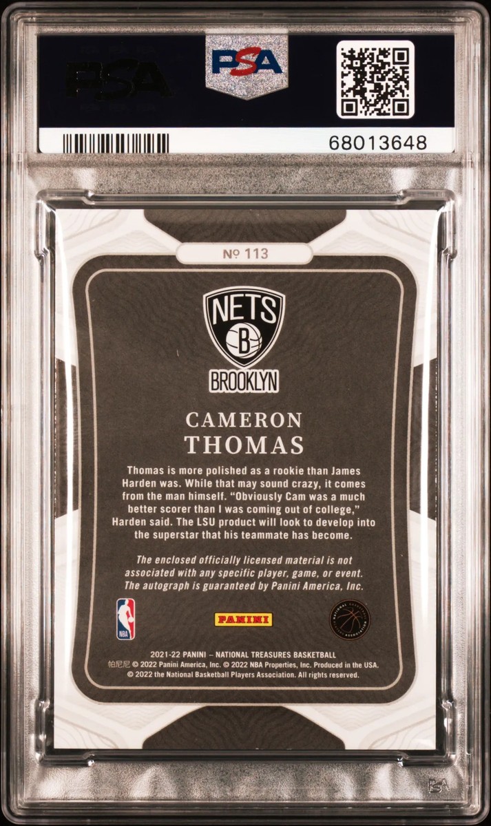 2021-22 Panini National Treasures - Rookie Patch Autograph Cameron