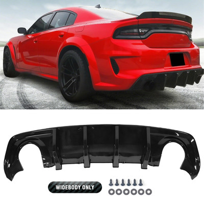 Fits Dodge Charger SRT Widebody 2020-2024 Carbon Fiber Rear Bumper Diffuser Lip