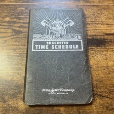 Original 1947 Ford Car Truck Suggested Time Schedule Book Dealer Album 47 S1 Original 1947 Ford Car Truck Suggested Time Schedule Book Dealer Album 47 S1