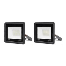 2Pcs Outdoor Security Lights 50W Super Bright PIR LED Light with External 2922
