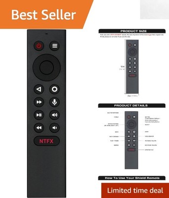 Compact P3700 Voice Command Remote for NVIDIA Shield TV: Efficient Control & Fun