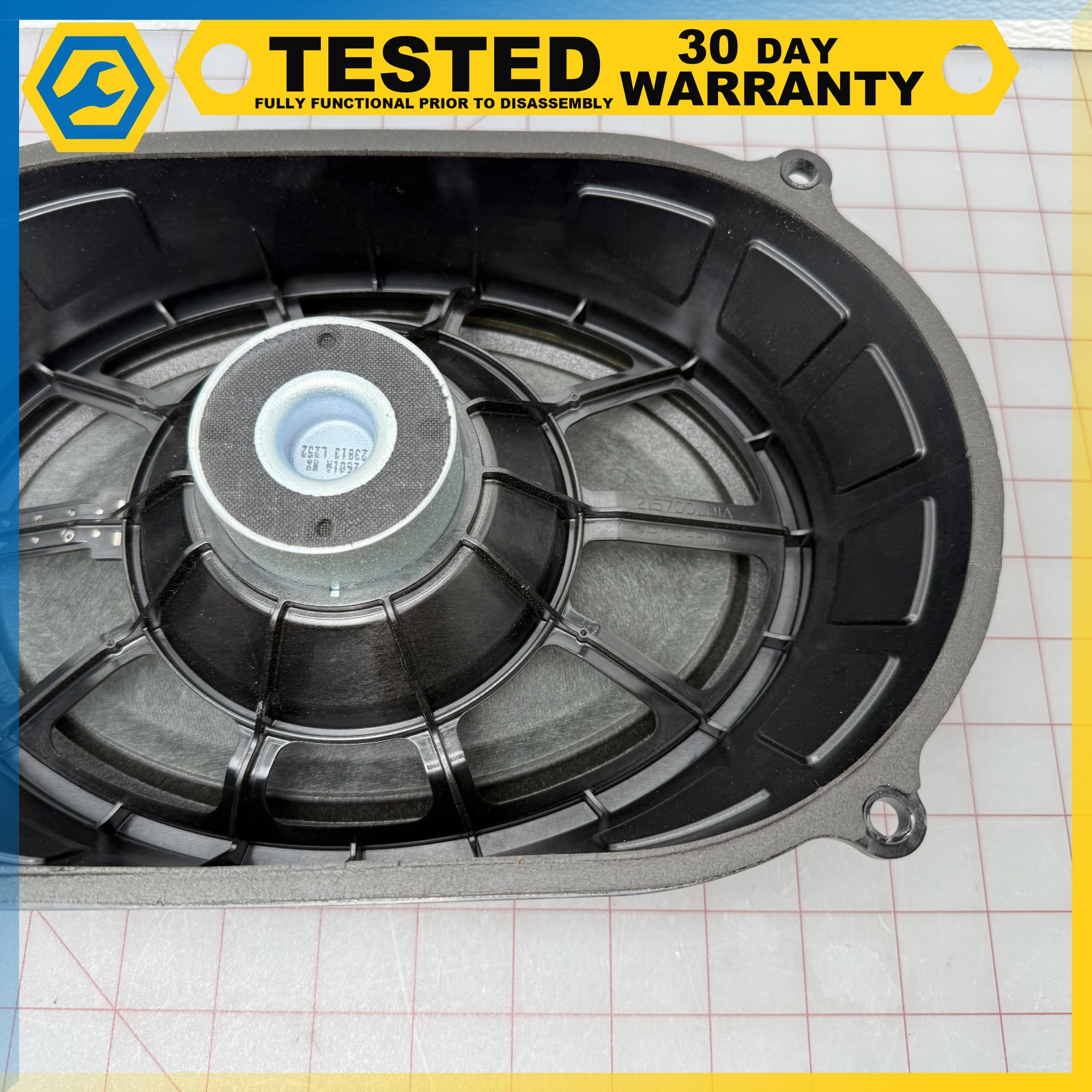 14-16 MASERATI GHIBLI REAR DECK SUBWOOFER SUB WOOFER SPEAKER OEM