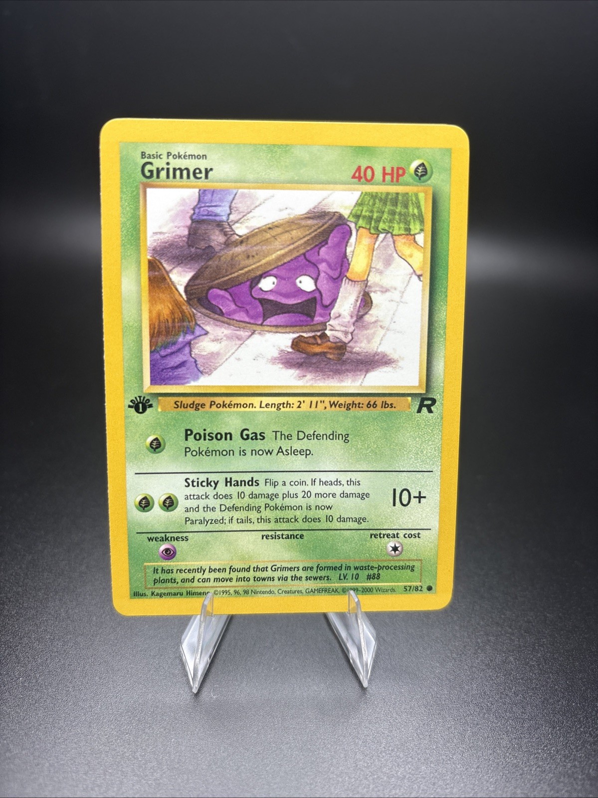 Pokemon Grimer Common 1st Edition Team Rocket 57/82 NM