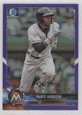 2018 Bowman Draft Chrome Purple Refractor 197/250 Monte Harrison #BDC-71 0c6