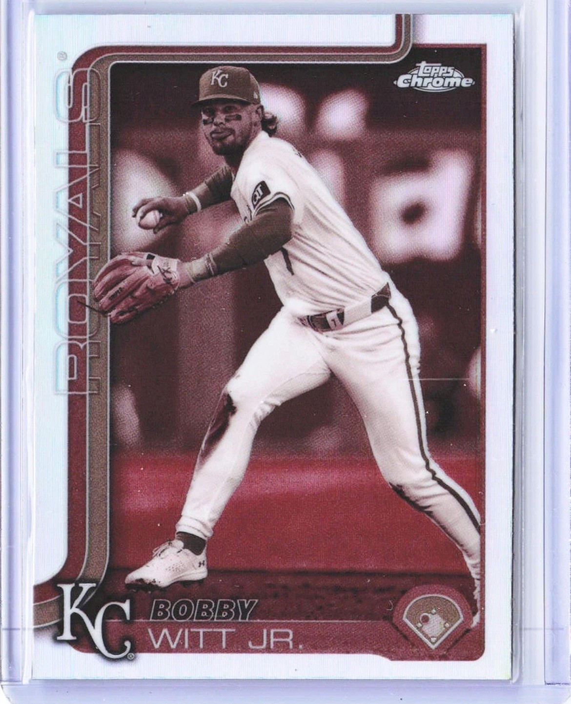 2025 Topps Chrome #93 Bobby Witt Jr. Sepia Refractor