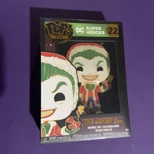 Funko Pop! Pin: 22 DC Super Heroes Holiday - Joker Santa New Sealed DC LoungeFly