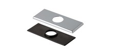 Gerber DA607568 4" 1 Hole Centerset Escutcheon Plate - Chrome