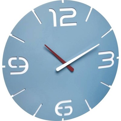 TFA Dostmann 60.3047.14 Quartz Wall Clock 35cm x 3.5cm Sea Blue