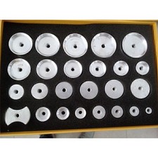 Assorted 25PCS Aluminum Press Dies for Watch Back Case Crystal Watch Repair Tool