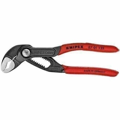 Knipex 87 01 125 Cobra Water Pump Pliers 5'' in. Adjustable Non-Slip, Polished