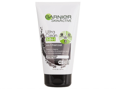 Garnier Skin Active Charcoal 3 in 1 Face Wash, Scrub and Mask, 4.4 fl. oz.