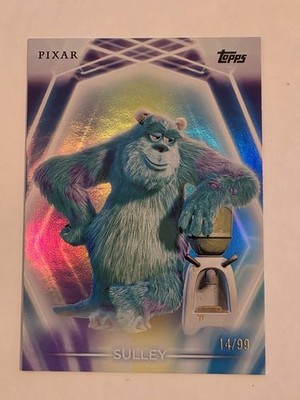 Topps Disney Neon - Monster's Inc Sully #118 - Pink/Yellow/Blue - #'d /99