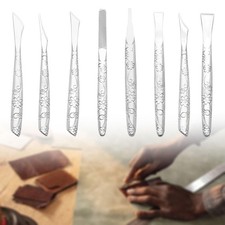 8 Pieces of Leather Carvings Set for Leather Workers Enthusiasts