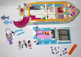 LEGO Friends Set 41015 HEARTLAKE Dolphin Cruiser Cruise Ship Complete w/ Manual