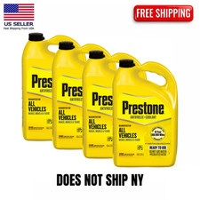 4 Pack Prestone Universal Antifreeze Coolant 5050 Prediluted 1 Gallon Extende