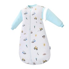 Sleep Sack with Detachable Long Sleeves, 3.5 TOG Ultra-Thick Quilted Winter B...