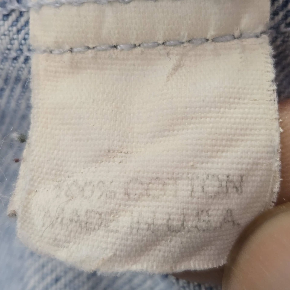 J.crew 女式夹克 M 浅蓝色花卉刺绣牛仔卡车司机 — 第 3/4 张图片