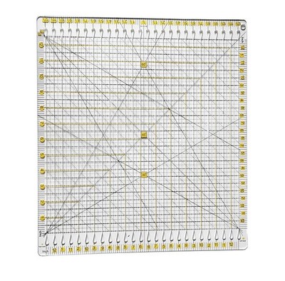 12.5''x12.5'' Acrylic Quilting Template Cutting Ruler, Slotted Rulers for Quilt...