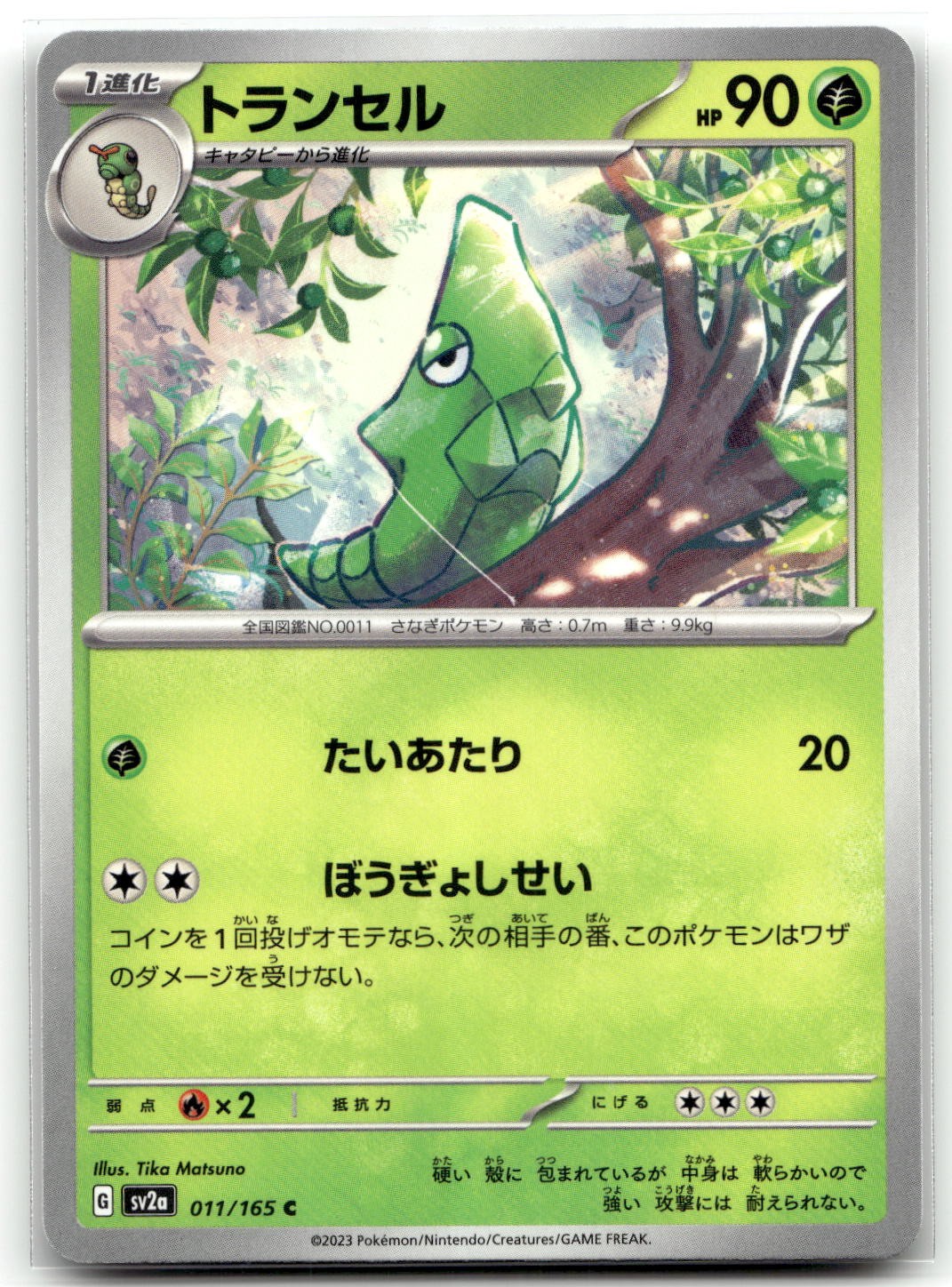 Metapod 011/165 SV2a: Pokemon Card 151 Common Pokemon TCG NM