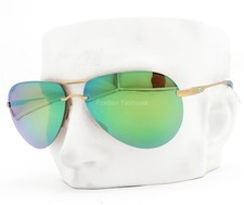 Costa Del Mar Helo Sunglasses Matte Champagne Gold Green Polarized 580P w/case