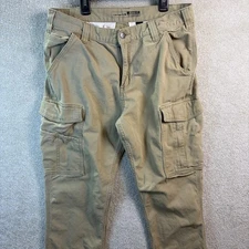 Carhartt Cargo Pants Men's *34x30 Beige Rugged Flex Relaxed Canvas Fit Workwear
