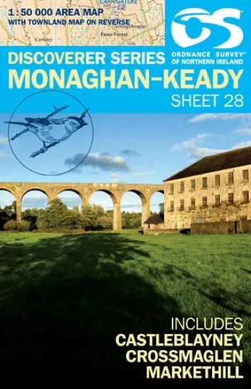 Monaghan-Keady Map Castleblaney by Ordnance Survey of Northe (Map 2017) - Image 3