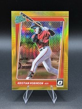 2021 Panini Donruss Optic- Rated Prospects Kristian Robinson #RP8 Gold Prizm /10