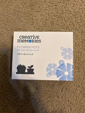 Creative Memories Flower Pots Decorative Border Punch NEW Limited Edition