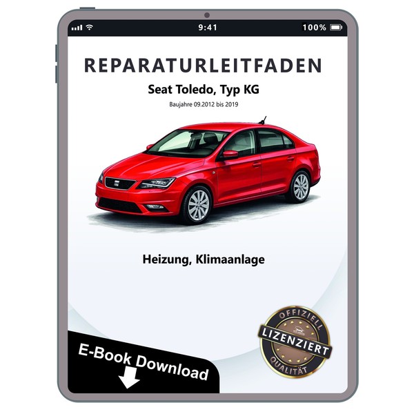 Seat Toledo Kg (12-19) Heizung BelüFtung Klimaanlage Werkstatthandbuch Pdf Datei-image