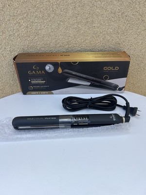 Gama Professional Gold Dual Plates Professional Hair Flat Iron 120 X 30 mm