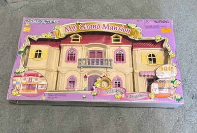 G.W気まぐれSALE！ ヴィンテージ、ドールハウス、ドール用キャビネット Vintage RARE* MY GRAND MANSION DOLLHOUSE! Doorbell & Dog Barking
