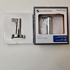 Lot Of Two New Glacier Bay Silver Modern Robe Hook Hardware Included