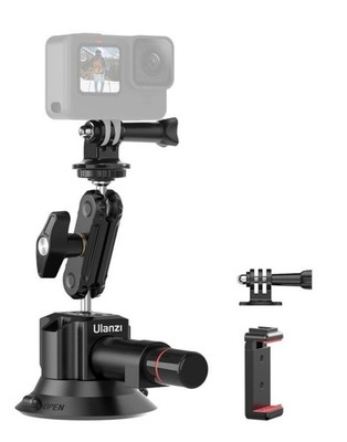 Ulanzi SC-01 Heavy-Duty Suction Cup Mount for Camera/Phone/Accessory (3''), Pu...