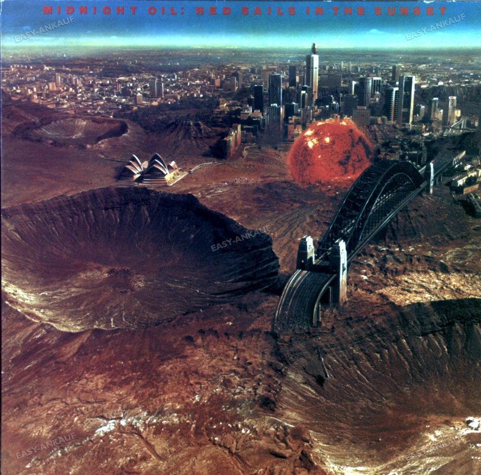 Midnight Oil - Red Sails In The Sunset LP (VG+) ' - Photo 1/1