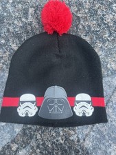 Youth Star Wars Darth Vader Stormtrooper Pom Beanie Winter Knit Hat Cap Boy Girl