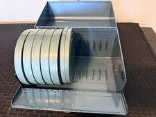 Vintage Mid Century Blue 8mm Film Reels, Canisters And Case