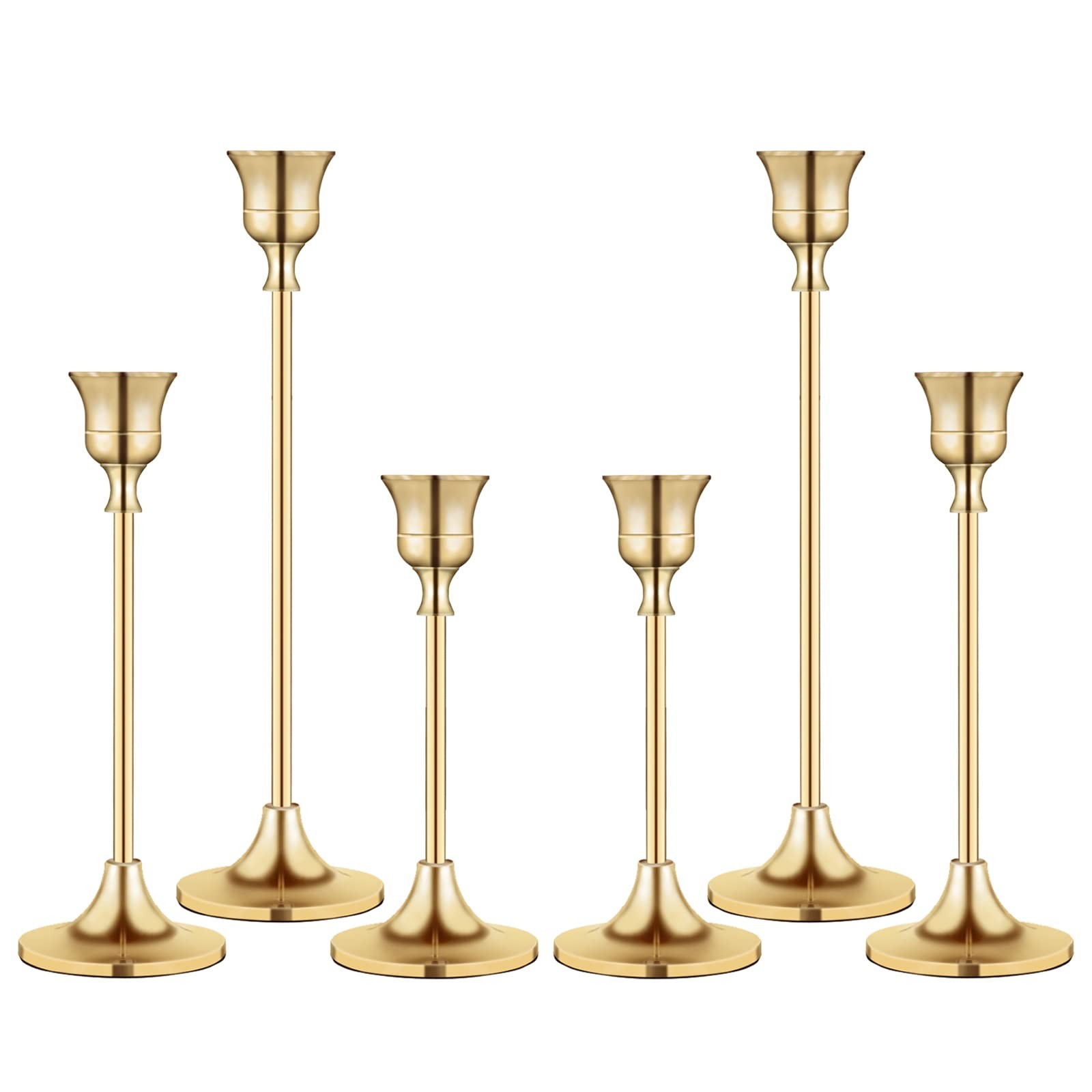 S,taper Candle Holder For Candlesticks Gold Brass Vintage C.