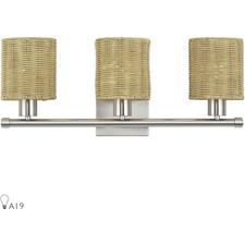 Livex Lighting 13703-91 Weavington Bathroom Vanity Light Brushed Nickel