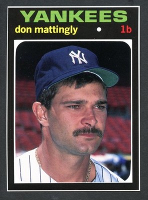 1991 Scd Baseball Pocket Price Guides-Hand Cut #42 Don Mattingly New York Yankee