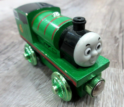 Celebrating 60 Years PERCY Wooden Railway Train Thomas the Tank Engine GUC!