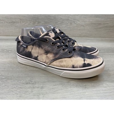 Vans UltraCush Women's Tie Dye Bleach Wash Canvas Low Top Sneakers Black Tan 8.5