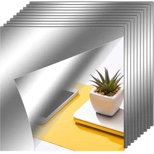 Flexible Mirror Sheets Self Adhesive Non Glass Mirror Tiles Stickers