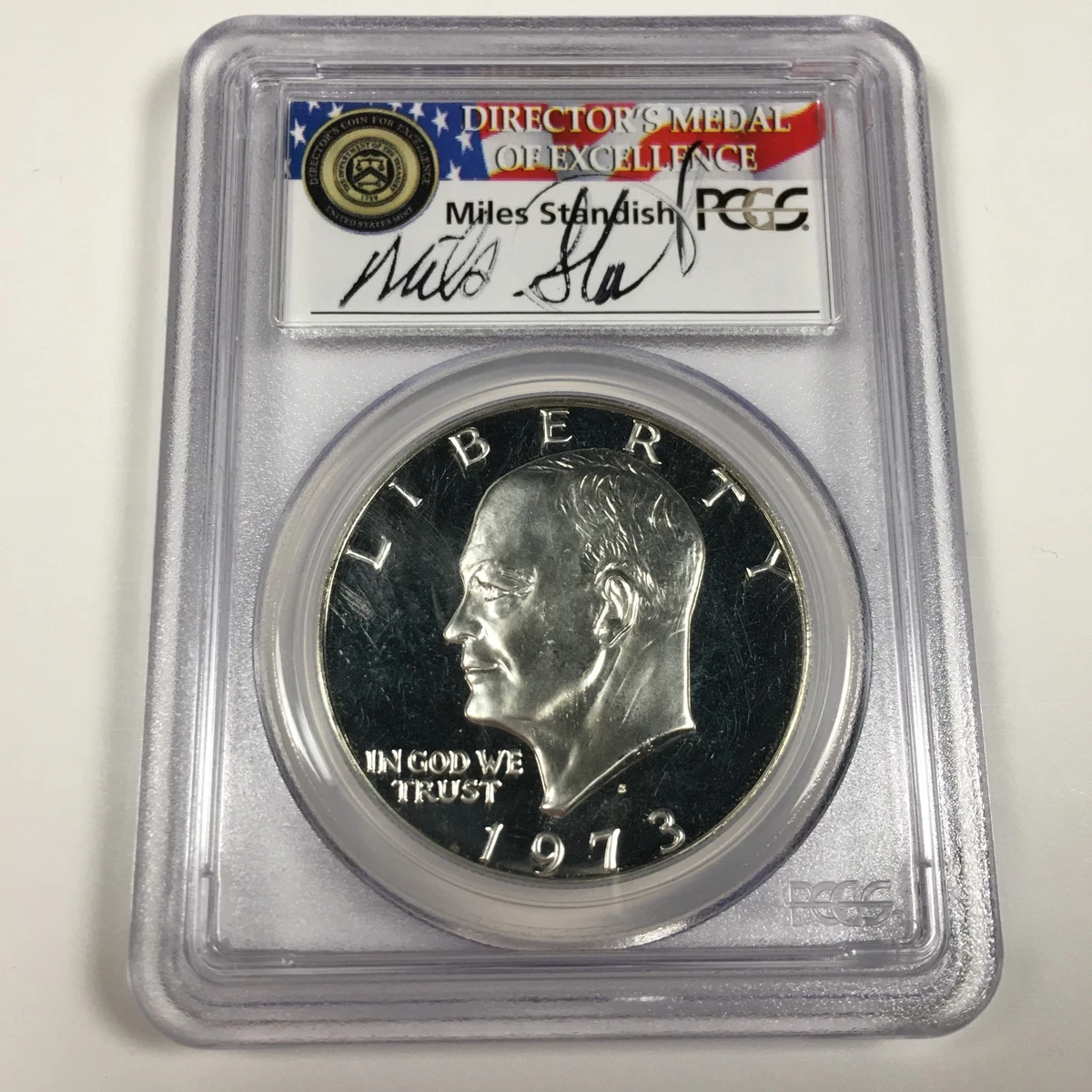 Silver PR 69 Graded 1973 Eisenhower Dollars (1971-1978) for sale