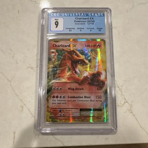 Pokemon Charizard EX 12/108 CGC 9 Ultra Rare XY Evolutions 2016 Card Mint