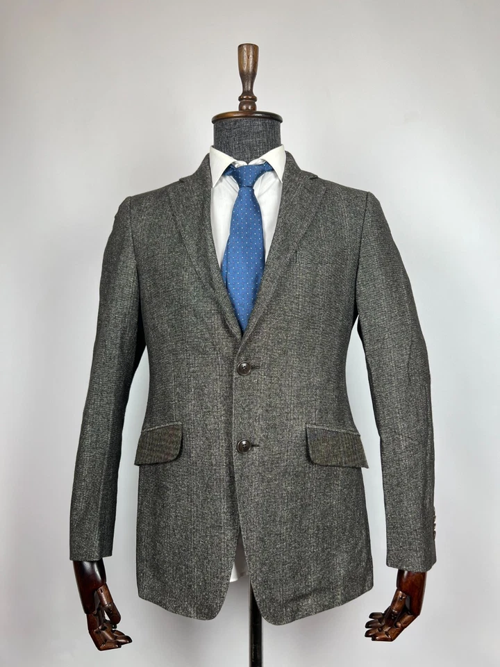 Chaqueta Blazer Italiana de Lujo Etro Milano Para Hombre Retazos Parche en el Codo Talla US 38 Foto 2 de 4